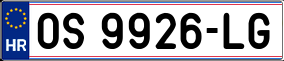 Trailer License Plate